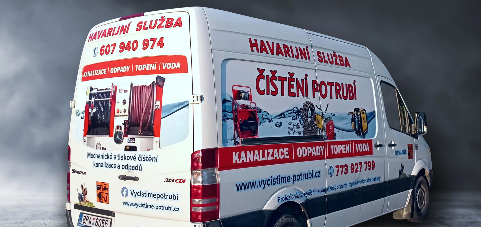 Profesionální čištění odpadů a kanalizace | NONSTOP POHOTOVOST | Vyčistíme-Potrubí.cz